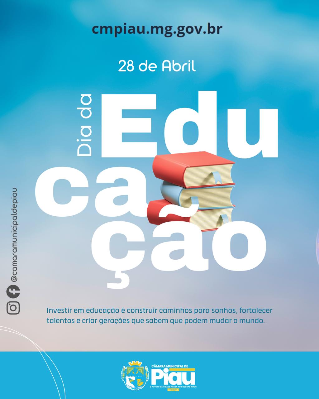 Neste 28 de abril, reforçamos a importância de investir no conhecimento como base para um futuro melhor.
